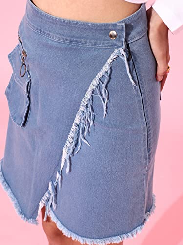Image of Dolce Crudo Women's Regular High Rise Stretchable Denim Shorts