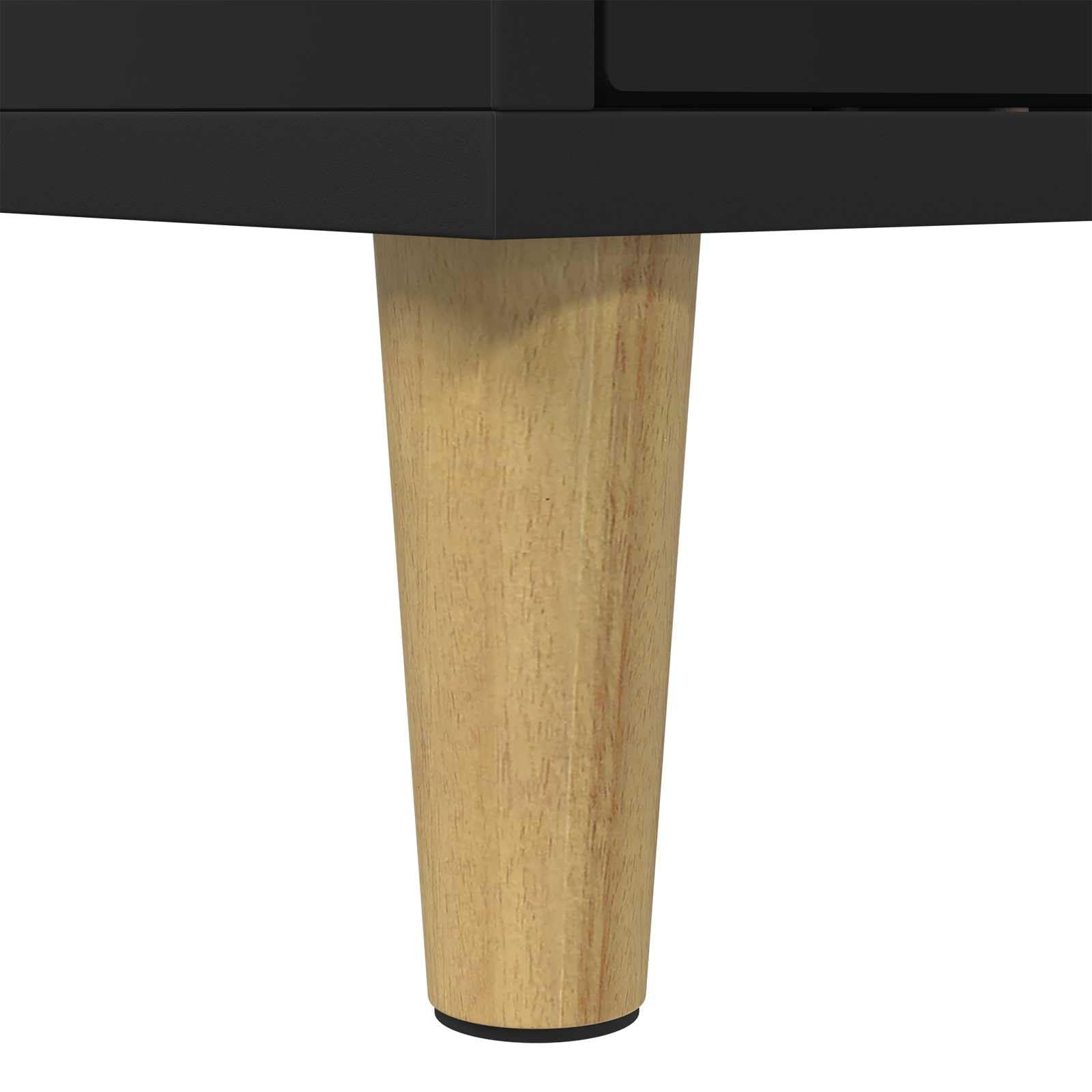 Katzenhaus Indoor 51 x 30 x 52 cm Katzenhöhle Schwarz | Stabile Katzenhöhle aus Holzwerkstoff für das Wohnzimmer - moderner Rückzugsort und Katzenmöbel für drinnen.