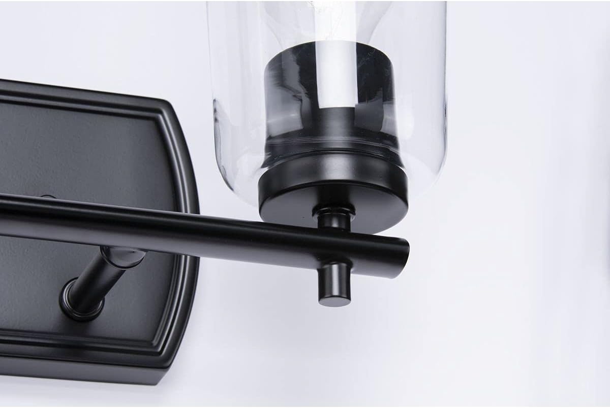 Progress Lighting Adley Collection Two-Light Black Traditional Wall Light 7-5/8" x 13-7/8"