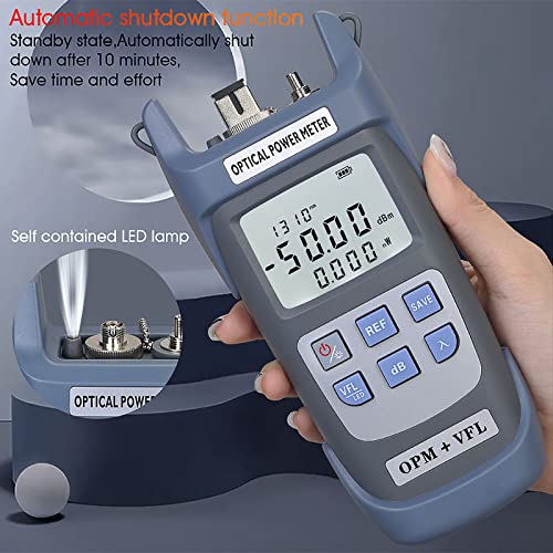 Image showing the COMPTYCO AUA-G510B with its integrated LED light illuminated, and text indicating automatic shutdown after 10 minutes.