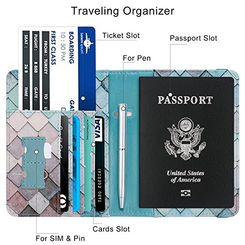 Walnew Rfid Passport Holder Cover Traveling Passport Case #TOP4
