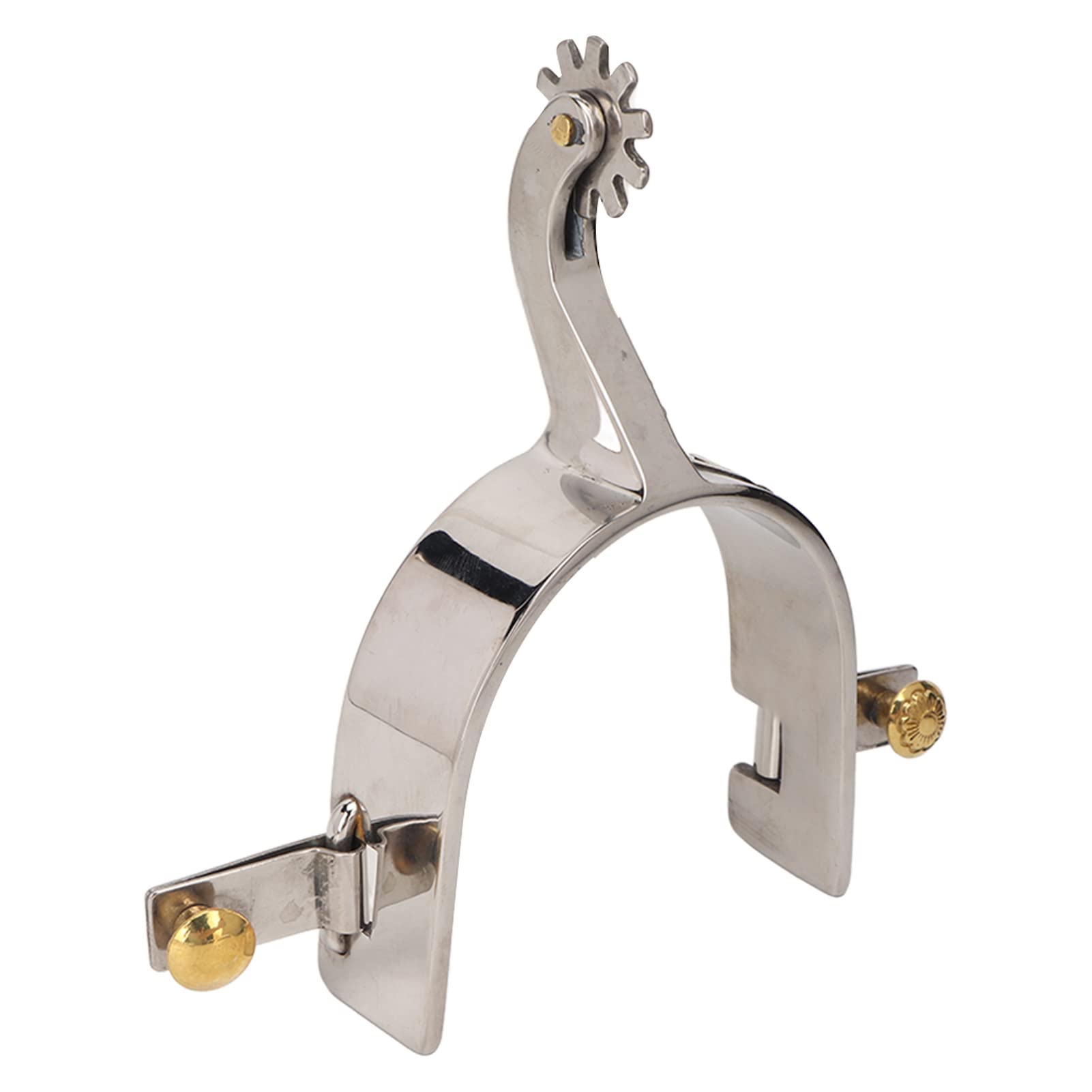Speroni da cavallo in acciaio inossidabile | Speroni da cowboy western 144x82mm in acciaio inossidabile rotanti 2 pezzi