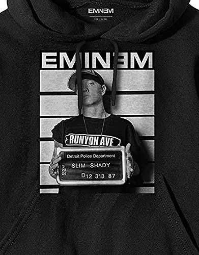 Rock Off officially licensed products Eminem Sweat-Shirt À Capuche Arrest Logo Slim Shady Nouveau Officiel Homme Noir Size XXL – vue 3