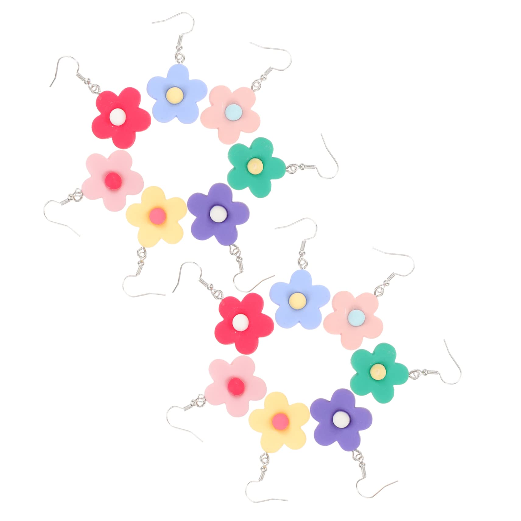 SHERCHPRY 35paia Orecchini Goccia Resina Forma Di Fiore Per Donne Di Colorati Per Occasioni Speciali e Uso Quotidiano