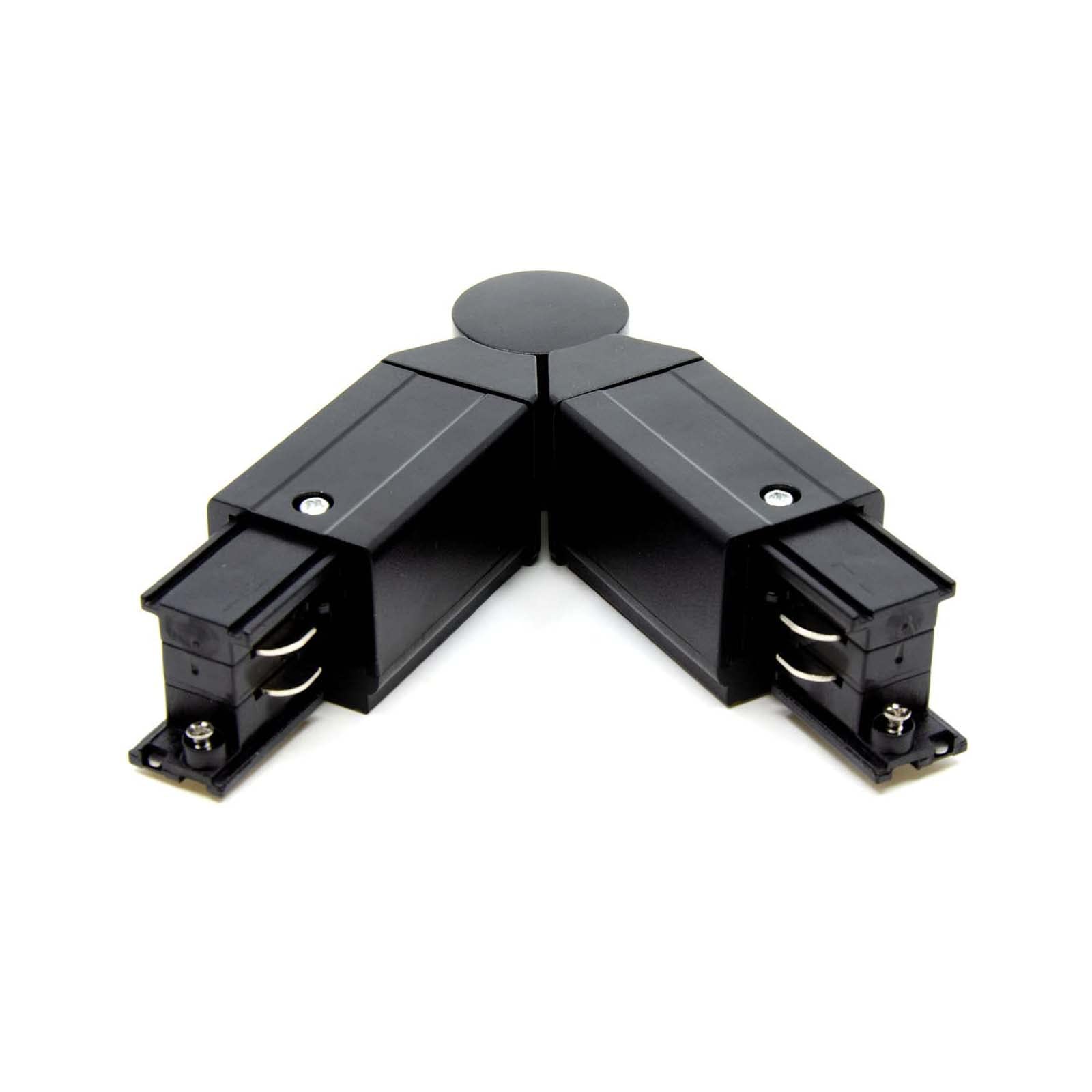G.W.S® Black Hard Flexible Connector for 4 Wires 3 Circuits LED Track Lighting — image 1