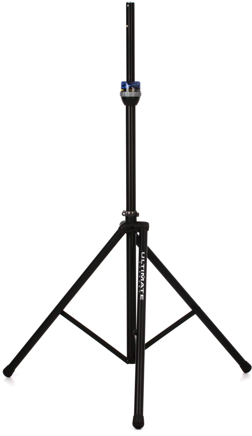 Ultimate Support TS-99B TeleLock Series Lift-Assist Aluminum Speaker Stand w/Integrated Adapter and Extra Height