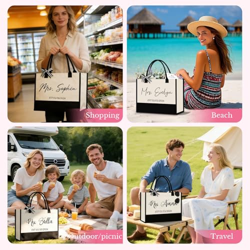 CXCC Mrs Bag Mrs. Last Name Est Year Tote Bag miniatura 5