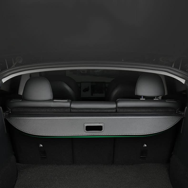 Cubierta de carga retráctil y parasol para equipaje de maletero Tesla Model Y 2021 2022 5