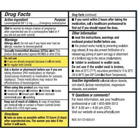 Afterpill, Morning After Emergency Contraceptive Pill, 2 Tablet2, 1.5Mg Levonorgestrel #TOP1