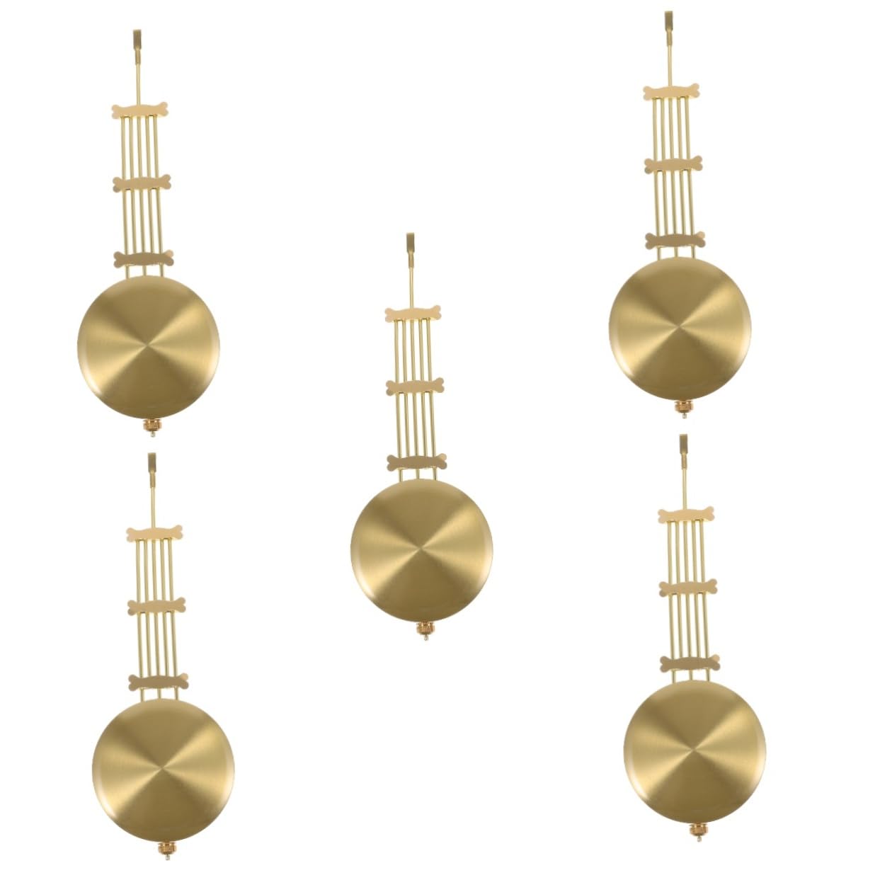 SHINEOFI 5 Pièces Pendule de Remplacement pour Accessoire Pendulum DIY Lourd pour Horloges Murales Décoratives Élégance Service du