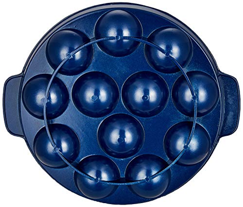 Image of Amazon Brand - Solimo Non-Stick 12 Cavity Appam Patra with Stainless Steel Lid