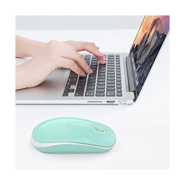 seenda Kabellose Maus, 2.4 G Silent Mouse mit USB-Empfänger, 18 Monate Akkulaufzeit, 1600 DPI Präzisions-tragbare… – Bild 8