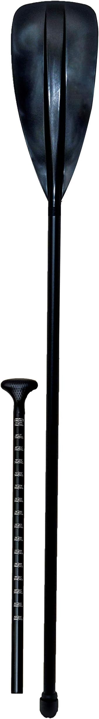 H2o KayaksGlide Adjustable Aluminium Stand Up Paddle Board Paddle Adjustable Length 176 cm - 217 cm (2 Part)