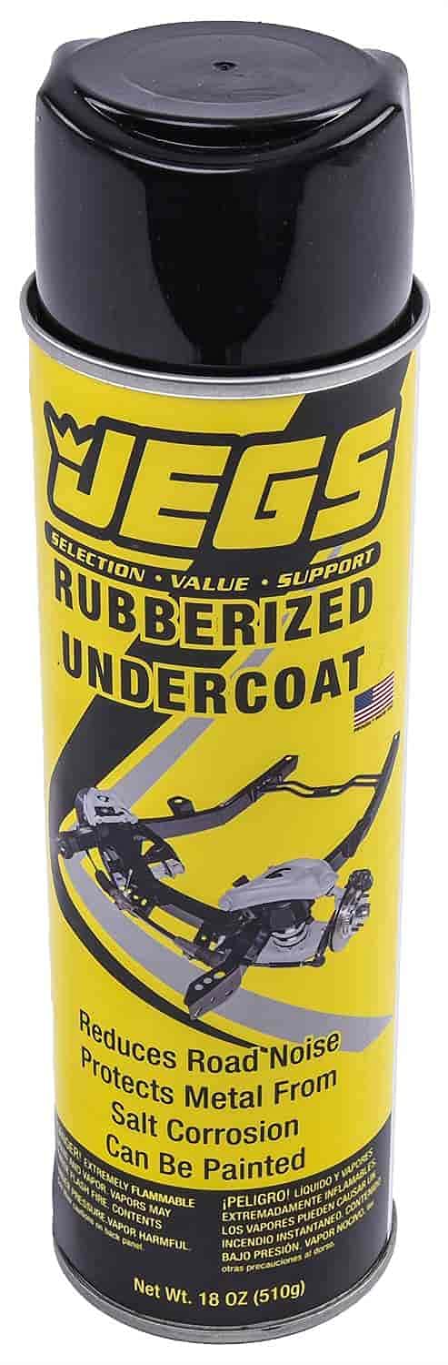 JEGS 72055 Rubberized Undercoating 18 oz. Spray Can Waterproof Paintable