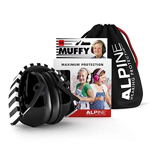 Alpine Muffy kinderoorkappen - Gehoorbescherming voor kinderen vanaf 2 jaar - Comfortabele geluidsbescherming voorkomt gehoorbeschadiging - Stevig en gemakkelijk op te bergen - Ook voor concentratie - Zwart
