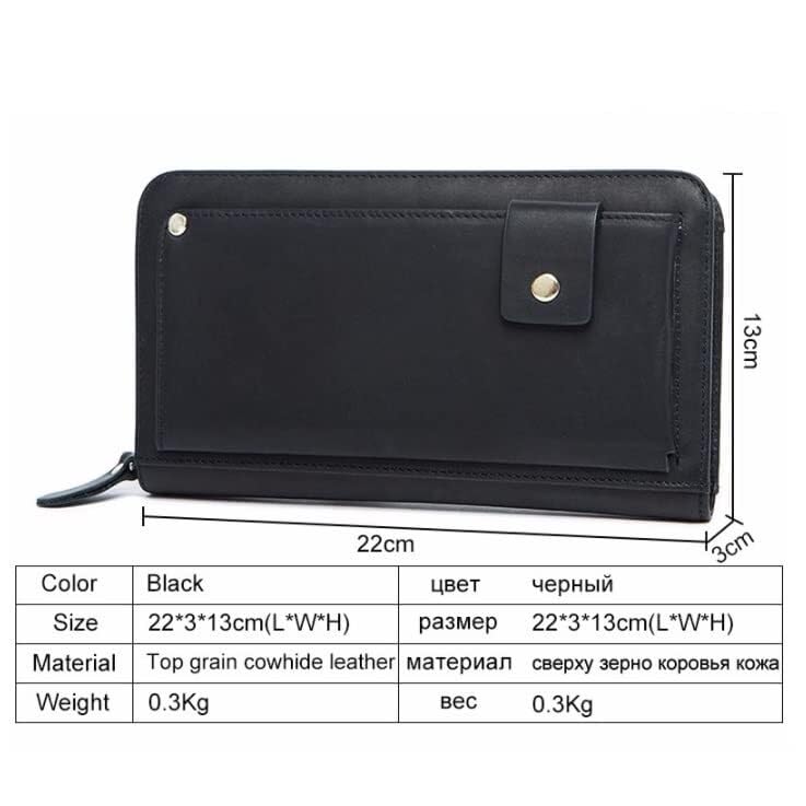 Wallet Long Men's Wallet Clutch Male Leather Men's Clutch Bag Purse for Men Card Holder3
