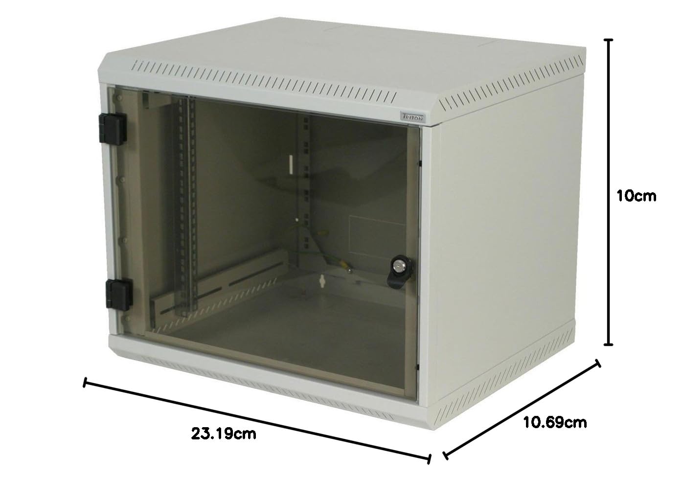 ARMARIO RACK TRITON DE UNA SOLA SECCIÃ“N RBA-12-AS4-CAX-A1 (12U, 635MM / 600MM / 400MM, COLGANTE, QUE SE PUEDE ABRIR, 19 '', COLO