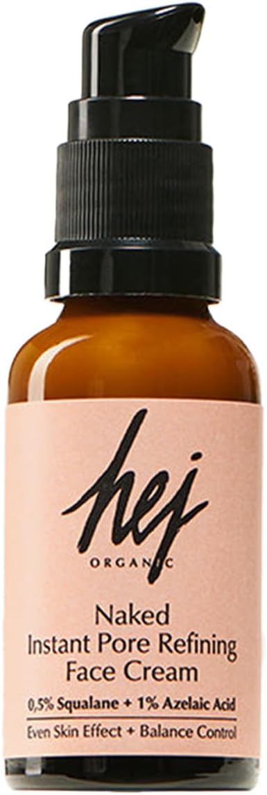 HEJ ORGANIC Face cream for blemished pores and skin, pure cosmetics, day cream and night time cream prevents impurities, 30 ml
