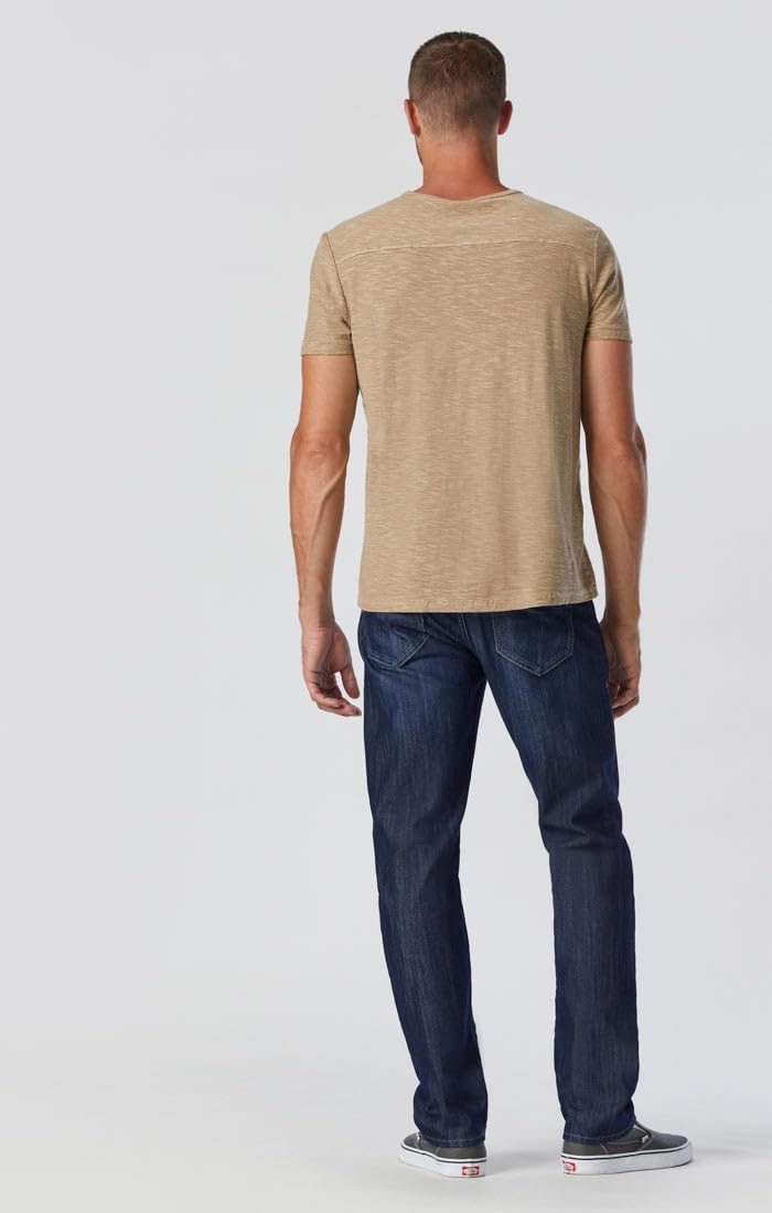 Mavi Zach Men's Straight Leg Regular Rise Jeans for Men – Casual Pants – Stretchable Men's - Image 4