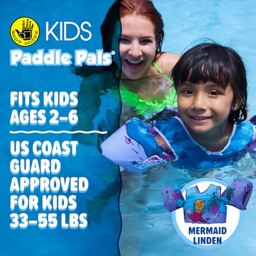 Image of Body Glove Paddle Pals Learn to Swim Life Vest, 33-55 lbs | U.S. Coast Guard approved learn-to-swim aid, Type III child's PFD for recreational boating; perfect for pools, lakes, beaches