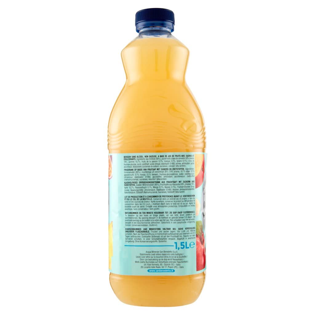 San Benedetto Succoso - Juego de 12 botellas de zumo de fruta (1,5 L)