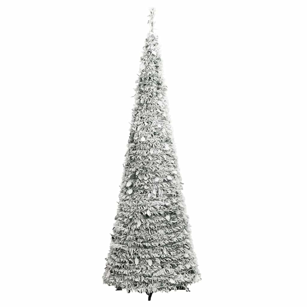 vidaXL Árbol de Navidad Artificial desplegable con Nieve 50 LED 120 cm