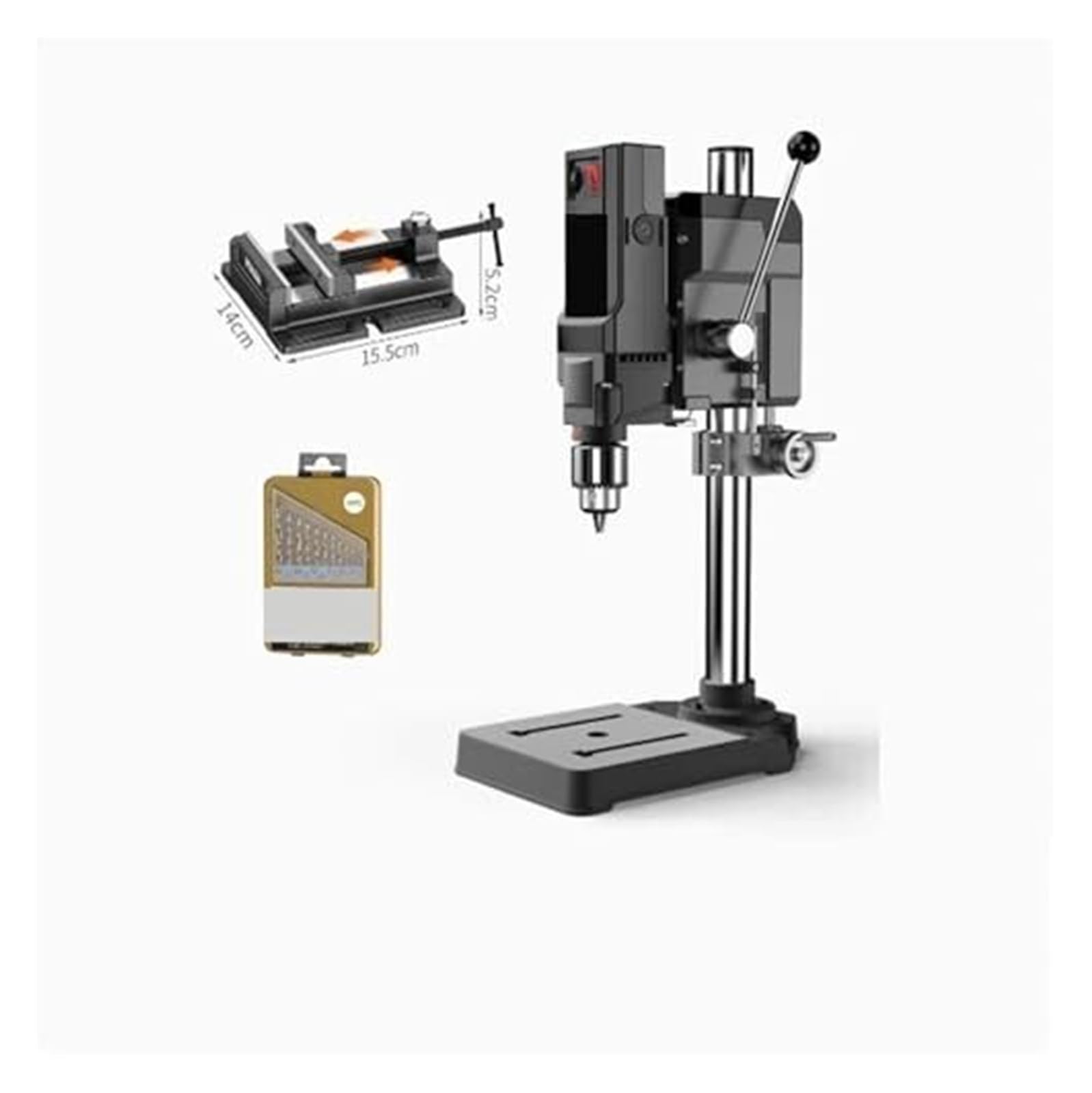 Mini Drill Press, 1050W Benchtop Precision Drilling and Milling Machine for Metal and Wood Projects