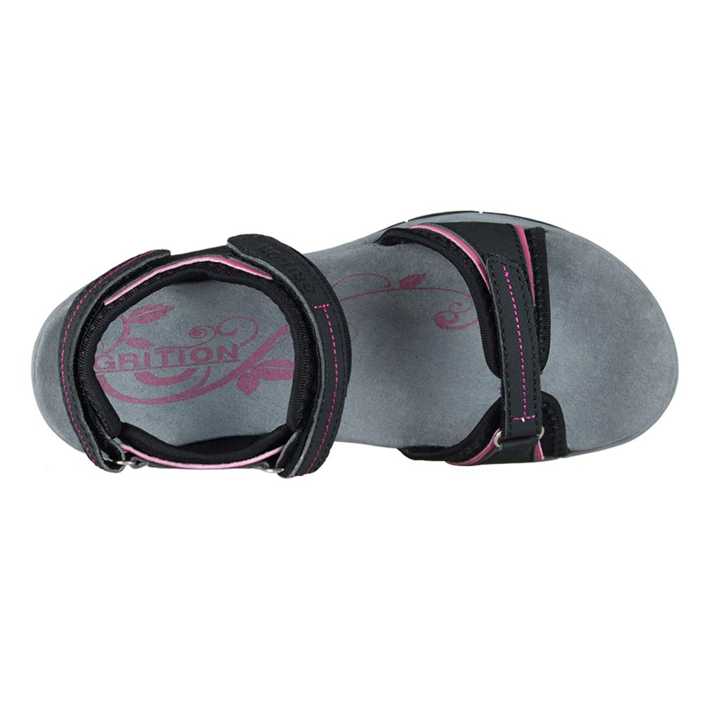 GRITION Sandali Sportivi da Donna, Sandali Estivi da Trekking da Spiaggia da Signora, Incrociati Scarpe Basse Moda Comode e Regolabili con Punta Aperta