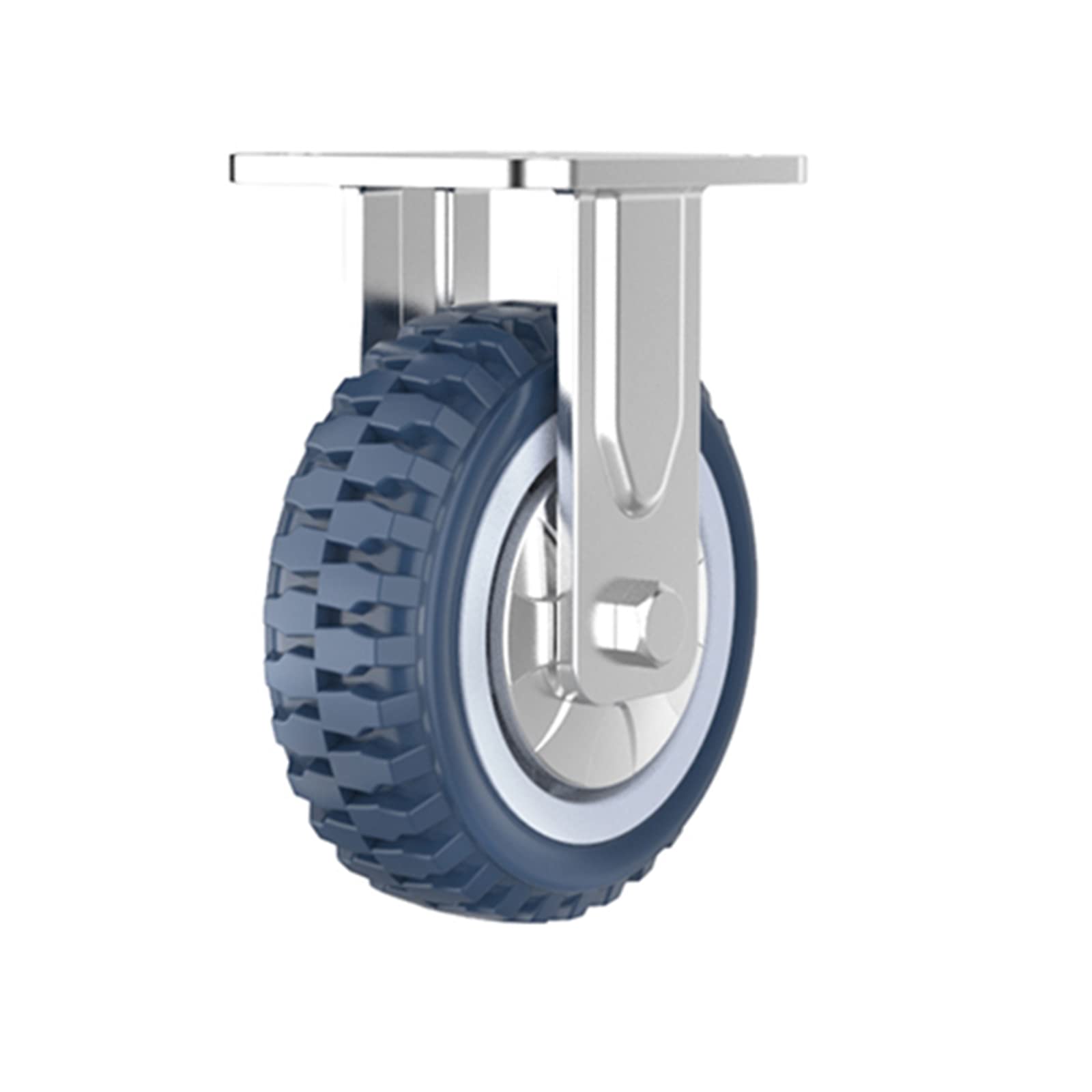 GBRJUYF Heavy-Duty Industrial Transport Wheels 6-Inch Swivel Cs with Brake 450kg Load Capacity Off-Road Trolley Rollers for Furniture and Equipment