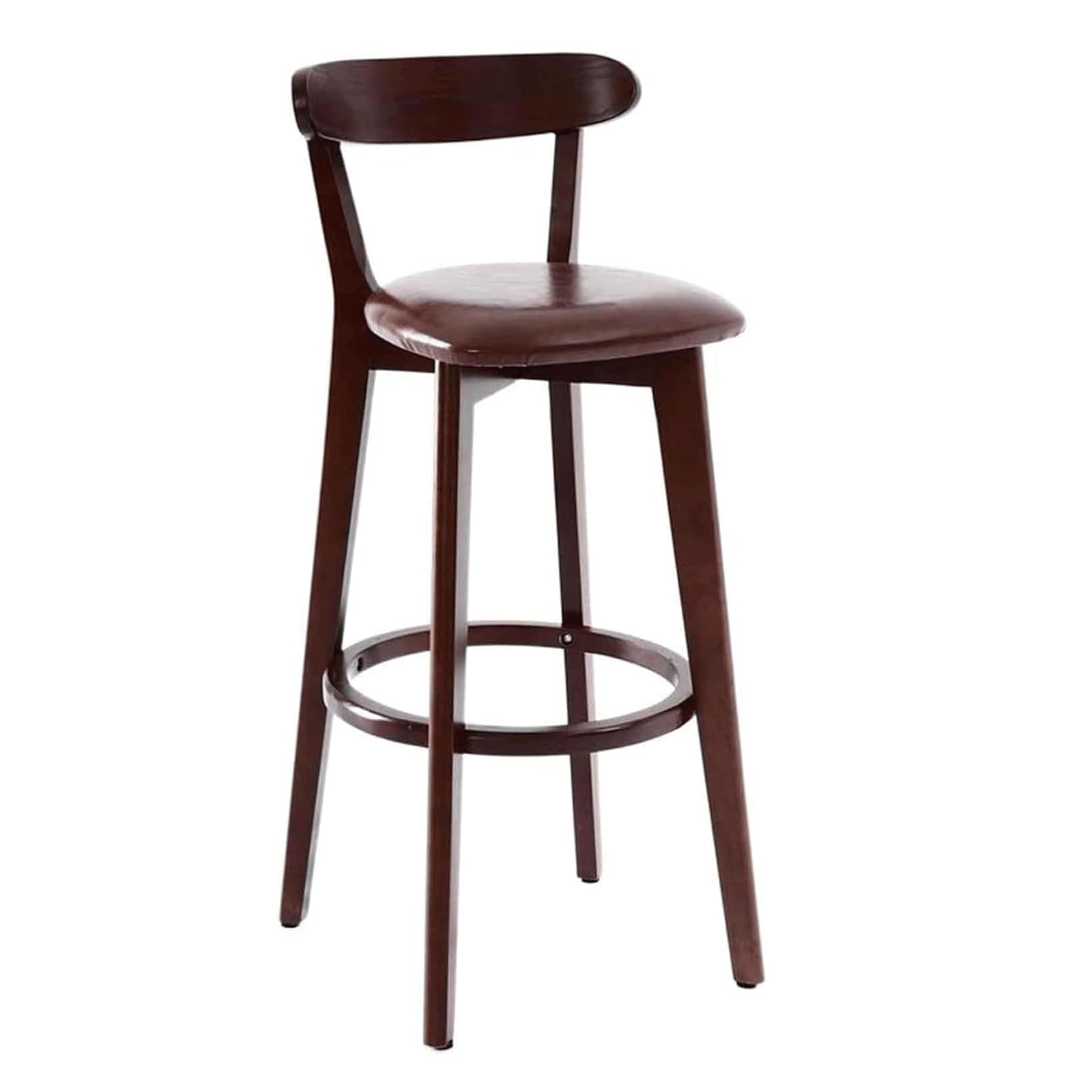 Amazon｜工業用バーチェア木製レトロバースツール/低背とフットレスト