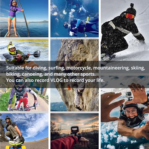 Lifelimit SB111111 62 In One Accessories Starter Kit Compatible With Gopro Hero 13/12/11/10/9/8/Max/7/6/Fusion/5/Session 4/3/2/Hd Black White Silver Dji Akaso Apeman Campark Sjcam Action Camera thumb #6