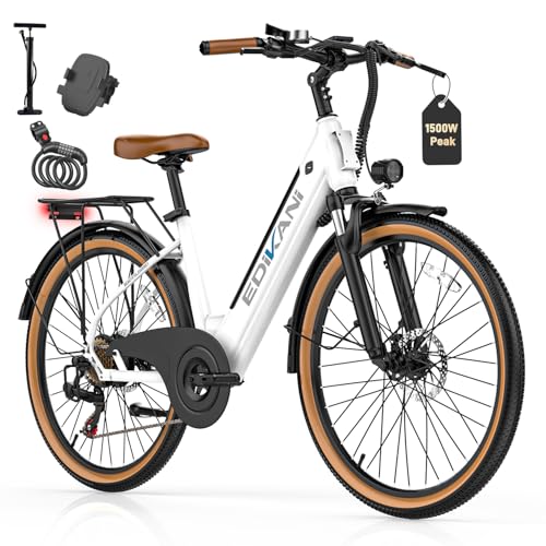 EDIKANI Electric Bike for Adults 25MPH 1500W Peak...