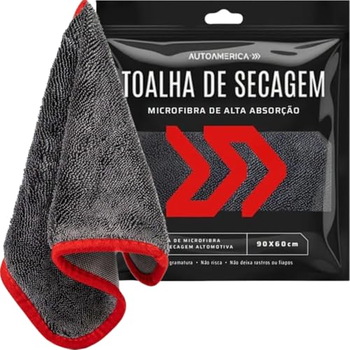 Toalha De Secagem Microfibra De Alta Absorção Autoamerica 90x60cm