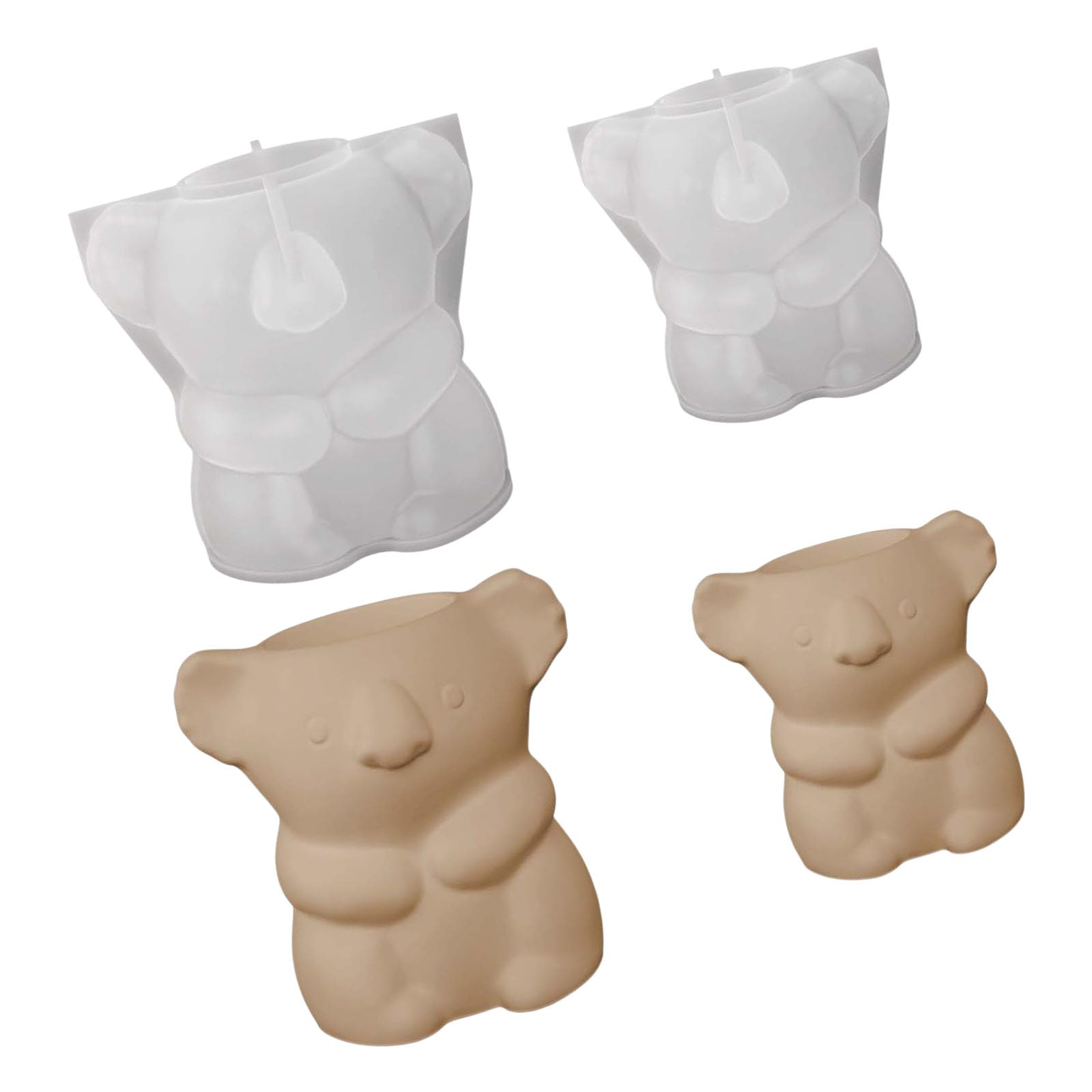 Jazuaiao Silicone Koala Flower Pots for Small Plant Containers and Decorative Items Flower Planter