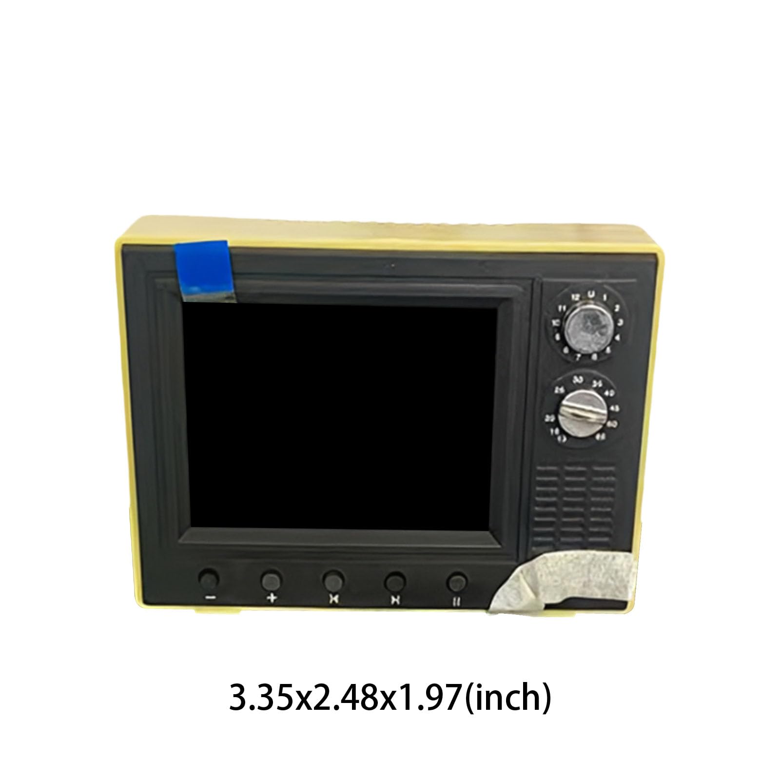 Mini TV a Escala 1/12, Soporte en Miniatura, Carga USB, vídeo
