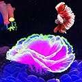 Aquarium Coral Ornament Glowing Effect Coral Decor Resin Fish Tank Plants Decoration for Aquarium Landscape(Purple)