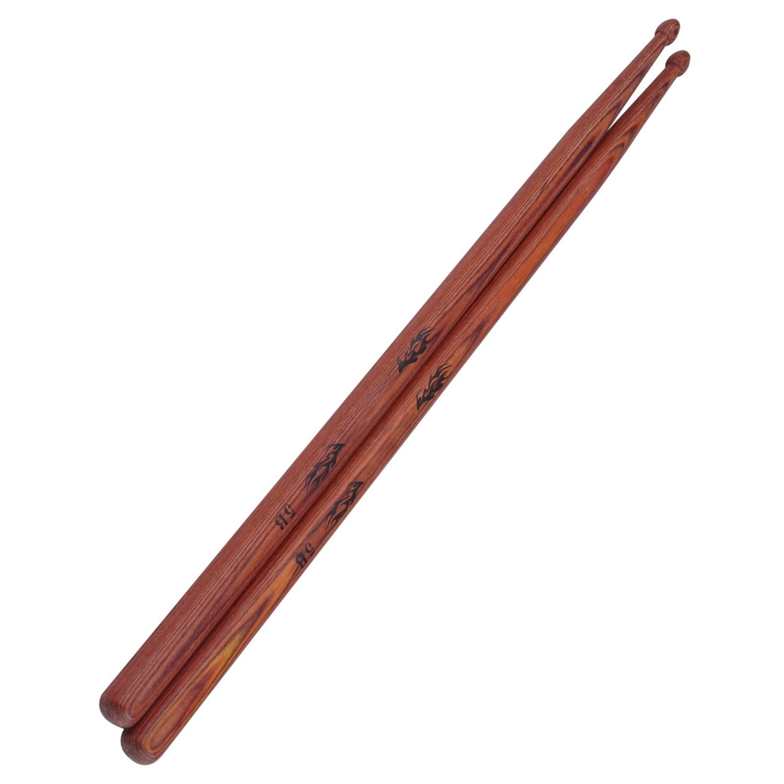 1 Paio Di Bacchette Per Batteria In Legno Massello Di Ferro E Legno Di Pero 5A/5B/7A Bacchette Per Rullante Bacchette per Batteria Principianti (Color : 5B)