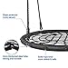 ZENY 48 Inch Spider Web Tree Swing for Kids Adults Round Swing Platform for Backyard, Playground, with Tree Straps and Adjustable Hanging Ropes