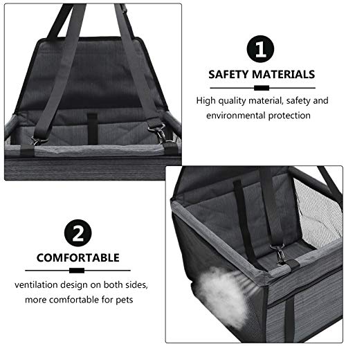 ULTECHNOVO Pet Assento de Carro Oxford Pano Dobrável Respirável Macio Lavável Bolsa de Viagem Saco D