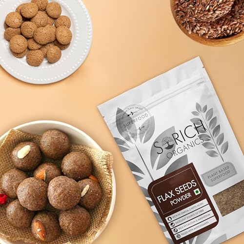 Image of Sorich Organics Cold Milled Flaxseed (Alsi) Powder 400g | Protein & Fiber | Supports Hair Growth & Skin Health | Natural Superfood for Weight Loss & Digestion | Gluten-Free