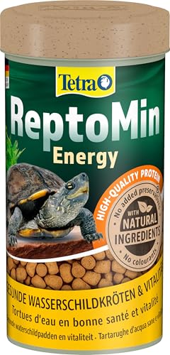 Tetra ReptoMin Energy Schildkröten-Futter - ausgewogenes, nährstoffreiches Premiumfutter mit Krill & Garnelen, 250 ml Dose