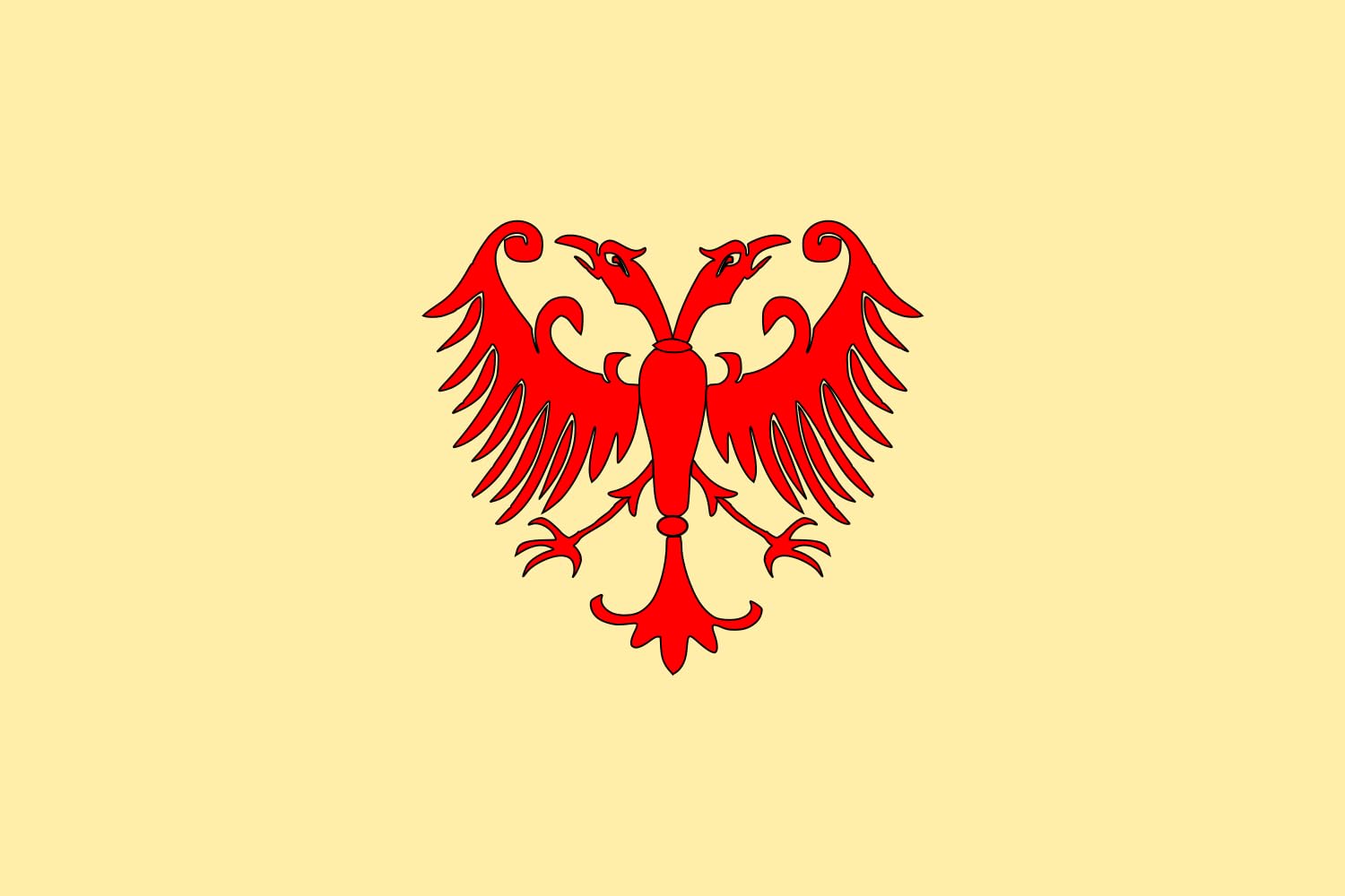 Drapeau Empire Serbe grand format pour remplacer les répliques inexactes par une vraie reconstruction
