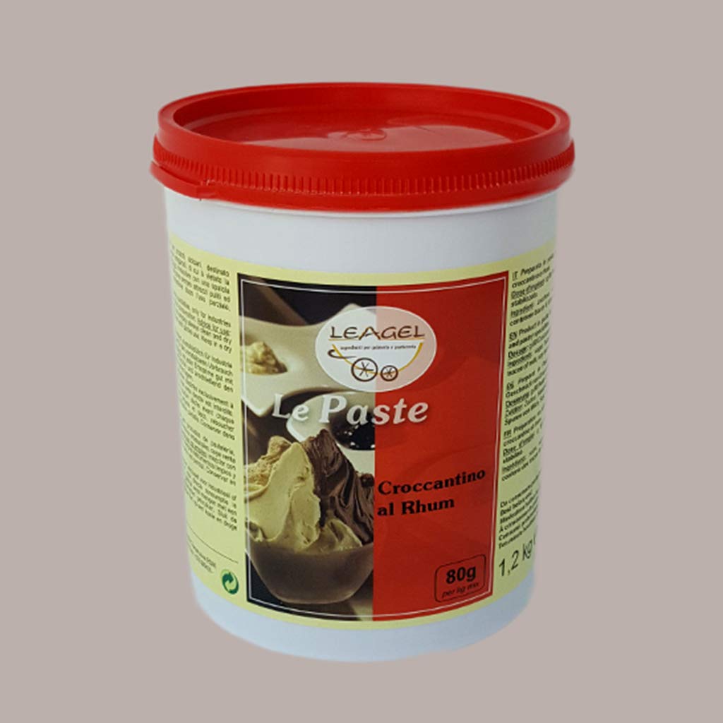 Croccantino al Rhum Pasta ideale per Gelato Dolci Leagel - 1,2 Kg -