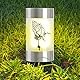 3er LED Solar Grablicht, 6cm X 14 Cm Grableuchte Gedenkkerze, Wasserdichtes Outdoor Friedhofskerze Solarbetrieben Mit Lichtsensor, LED Grabkerzen Mit Erdspieß, Für Friedhofsritual Opfergebet (weiß)