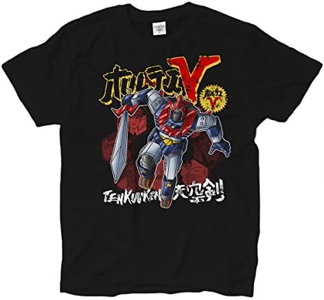 T-shirt man Vultus V Voltes Combattler super machine black 1_XXL