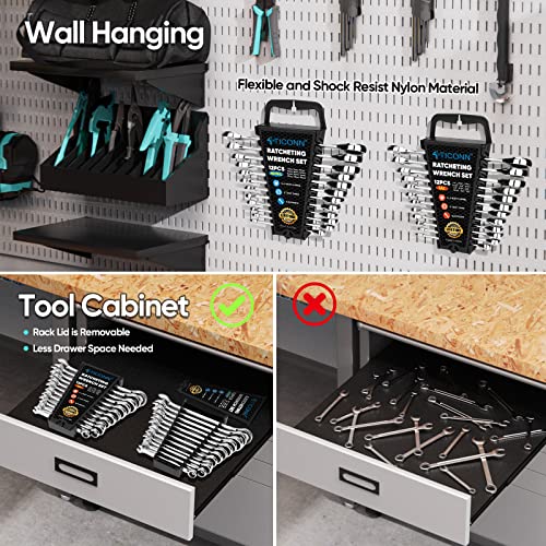 13 Pcs Titanium Coated Drill Bit Set With Hex Shank+ 24Pcs Ratcheting Wrench Set #TOP6