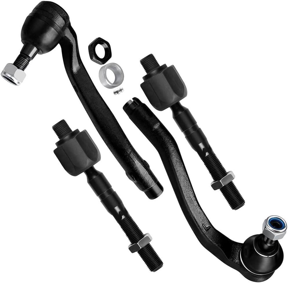 SCITOO 4pcs Front Suspension Kit Inner Outer Tie Rod End Fit 1998-2003 For Mercedes-Benz Ml320 2003-2005 Ml350 1999-2001 Ml430