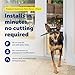 PetSafe Sliding Glass Pet Door - No-Cut DIY Install Doggy Door for Renters - Aluminum Frame - Adjustable Height 91 7/16