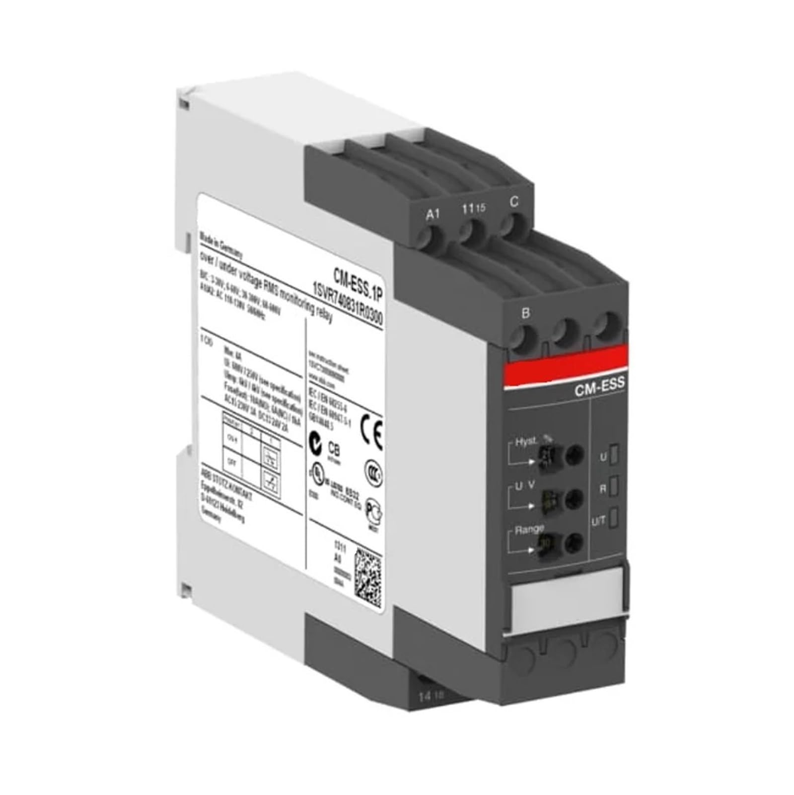 AQHYEBNSR Relay CM-ESS.MS 2c/o 3-600V 24-240VAC/DC 1SVR730830R0500