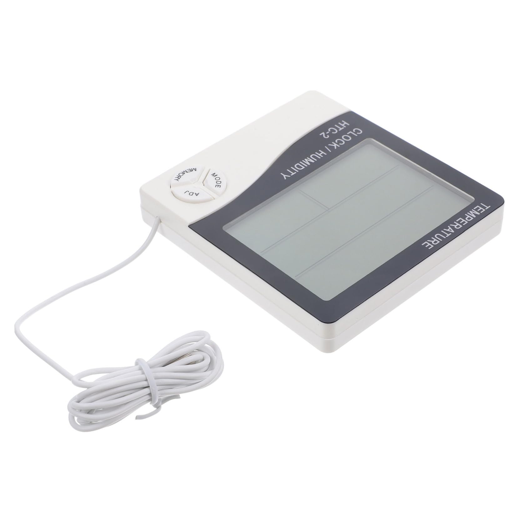 DOITOOL 2piezas Digital Lcd Para Acuario Sonda Medidor De Temperatura y Humedad Para Peceras y Refrigeradores Pantalla y Fácil Lectura Sin Batería Para Hogar